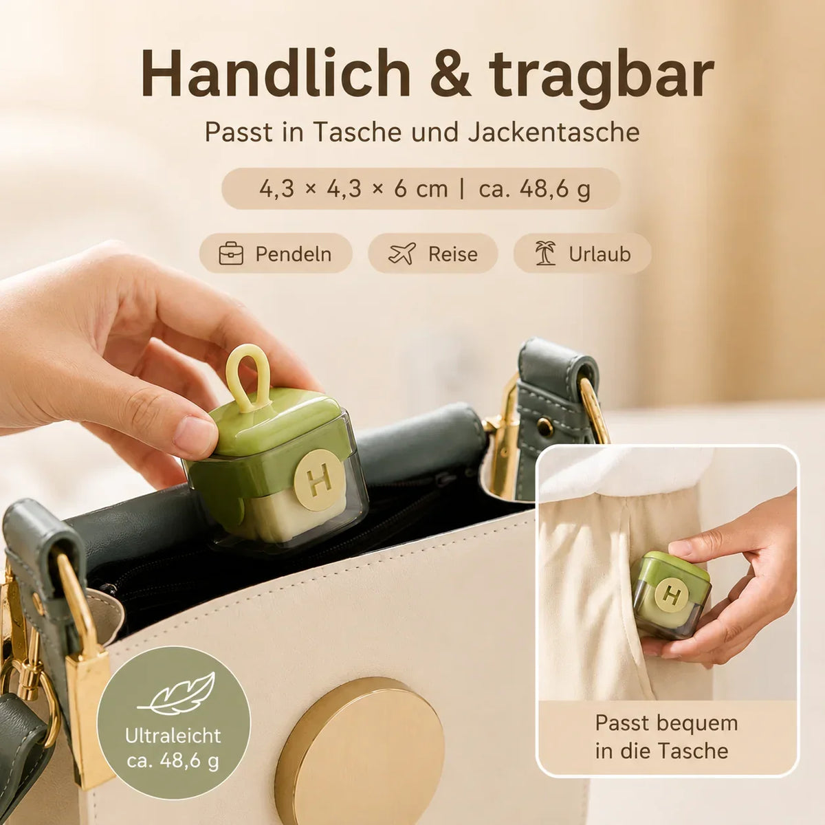 Waschbarer Mini-Fusselroller – Produktbild 4