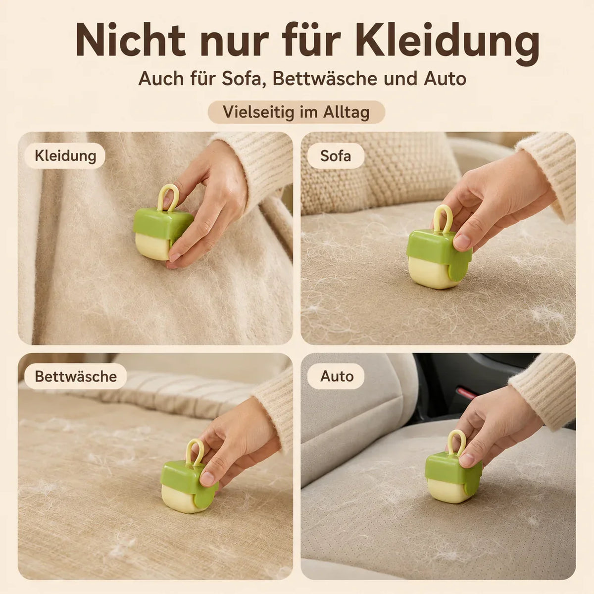 Waschbarer Mini-Fusselroller – Produktbild 5