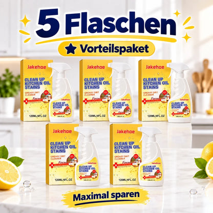 👑LETZTER TAG: 50 % RABATT⏰ – Küchen-Fettlöser gegen hartnäckige Öl- & Fettflecken